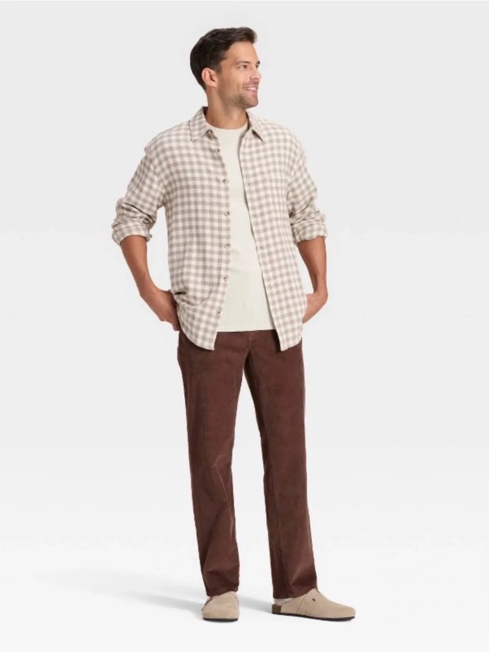 Men's Straight Fit Corduroy 5-Pocket Pants - Goodfellow & Co